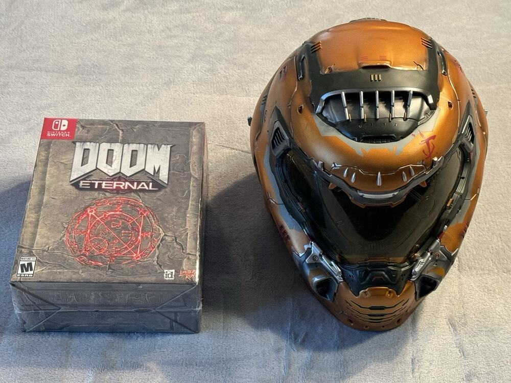 New Doom Eternal: Ultimate Edition Limited Run Games Nintendo Switch With Helmet
